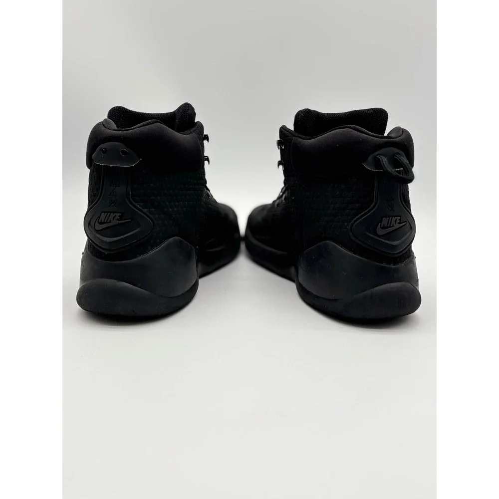 Nike Kwazi Mid Triple Black Basketball Lifestyle Shoes AA0548-001 Mens 11